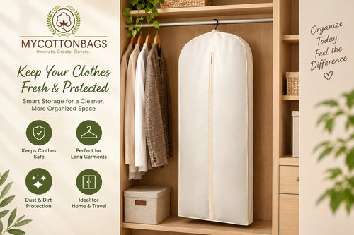 Cotton garment bag excellent - garment,
